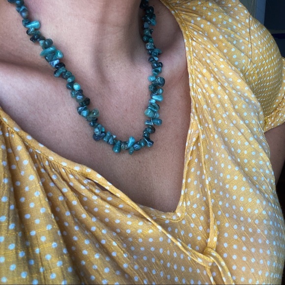 Alquimia Jewelry - Vintage JADE DROPS SHORT NECKLACE